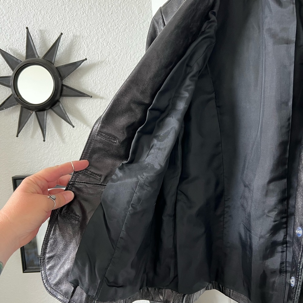 Inc Medium Leather Blazer Jacket. - image 5